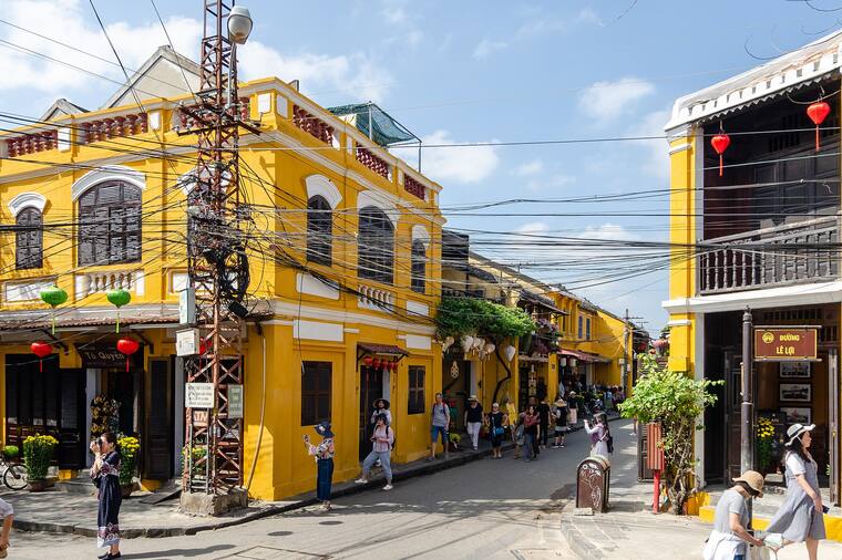 A street of the old town of Hoi An